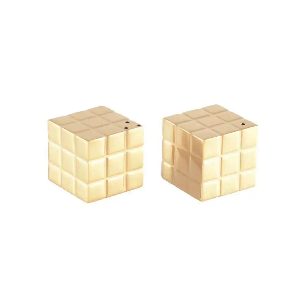 SALIERE ET POIVRIERE RUBIK'S WÜRFEL DORE 3X3X3CM - HomeDesign Knaus