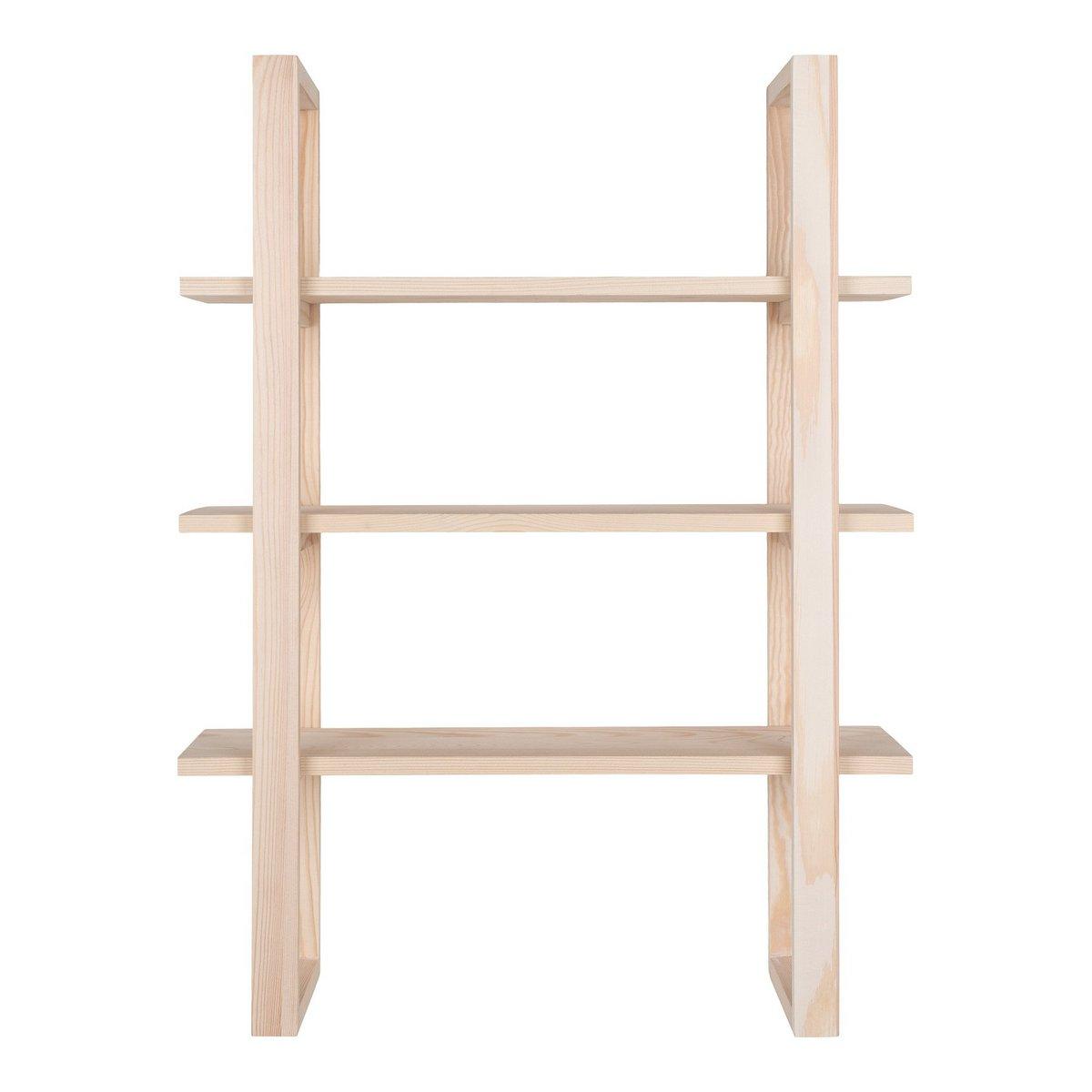 Santiago Shelf - Regal, Paulownia-Holz, Natur, 48x63 cm - HomeDesign Knaus