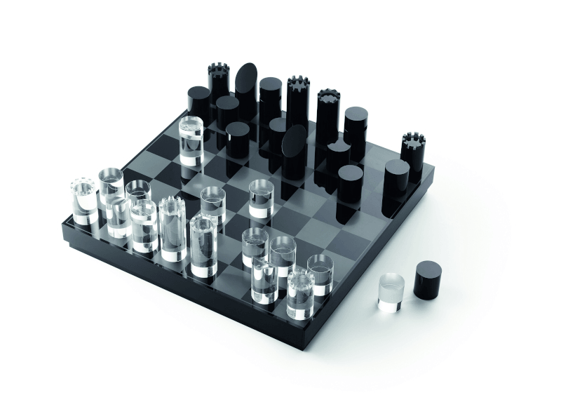 YAP Schachspiel Schachbrett Denkspiel handpoliertes Acrylglas - HomeDesign Knaus