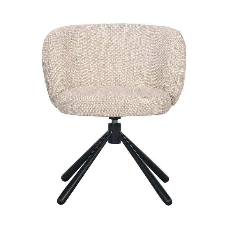 Schalendrehstuhl Beige - HomeDesign Knaus