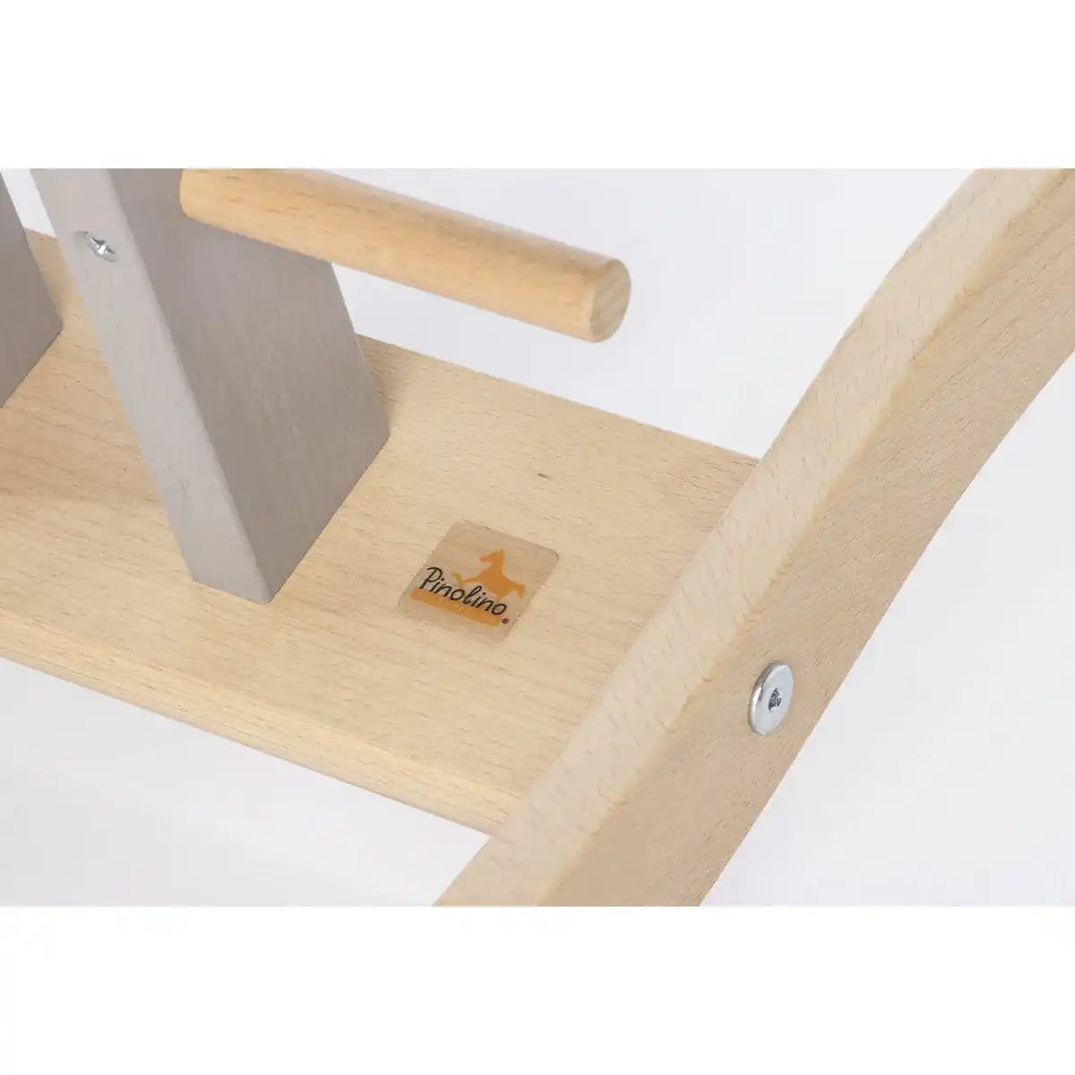 Schaukelpferd 'Pinolino' mit Ring, grau/natur - HomeDesign Knaus