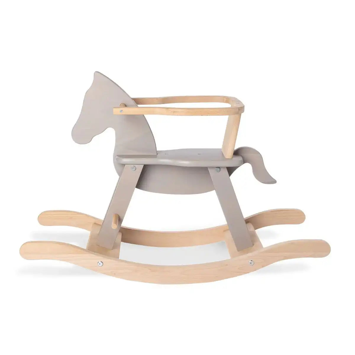 Schaukelpferd 'Pinolino' mit Ring, grau/natur - HomeDesign Knaus