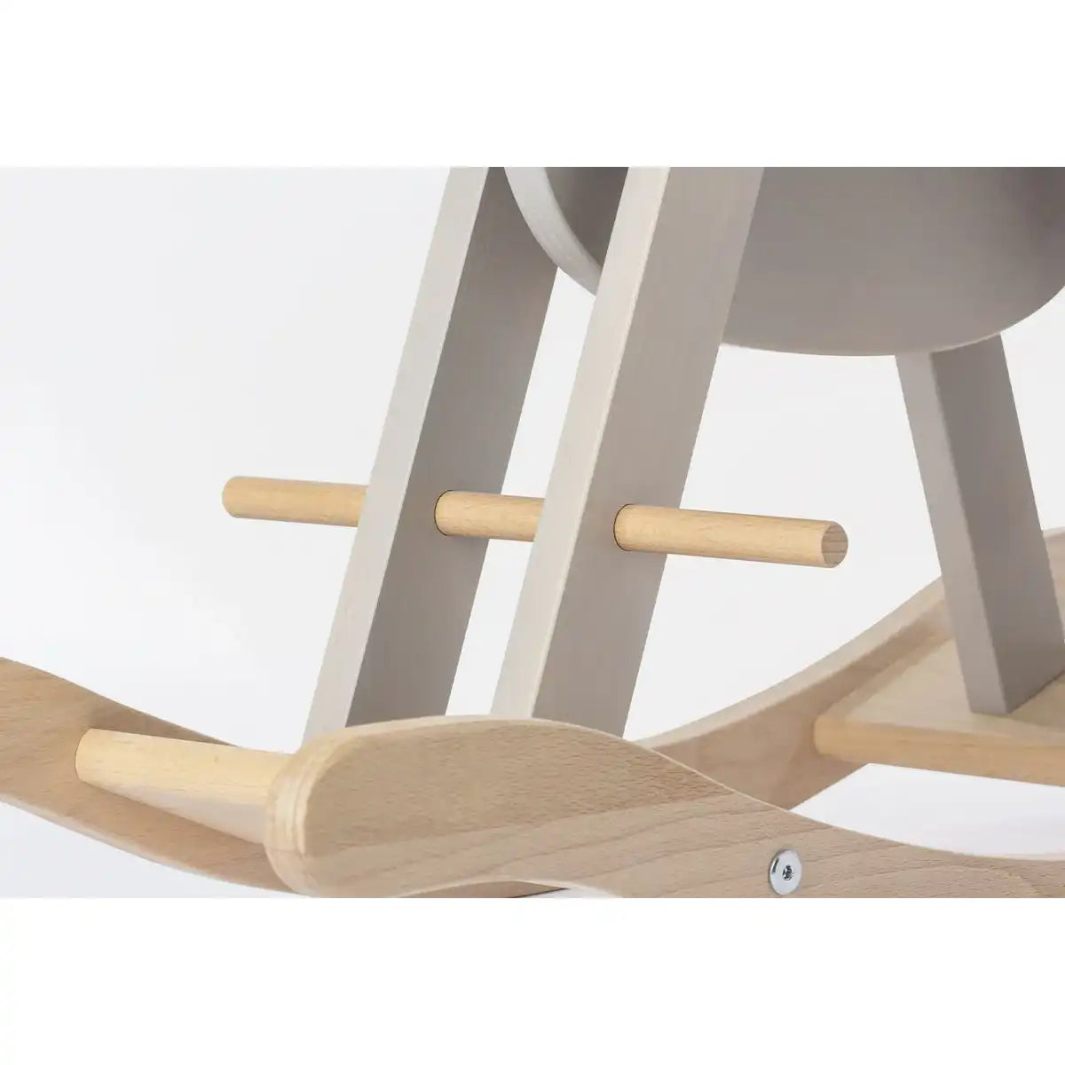 Schaukelpferd 'Pinolino' mit Ring, grau/natur - HomeDesign Knaus