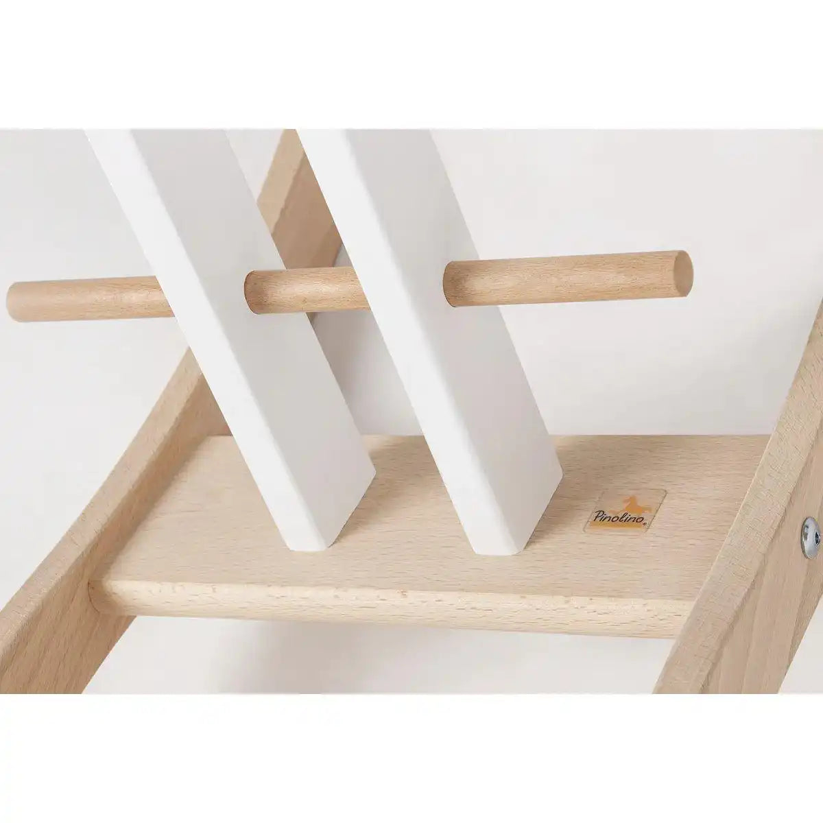 Schaukelpferd 'Pinolino' mit Ring, weiß/natur - HomeDesign Knaus