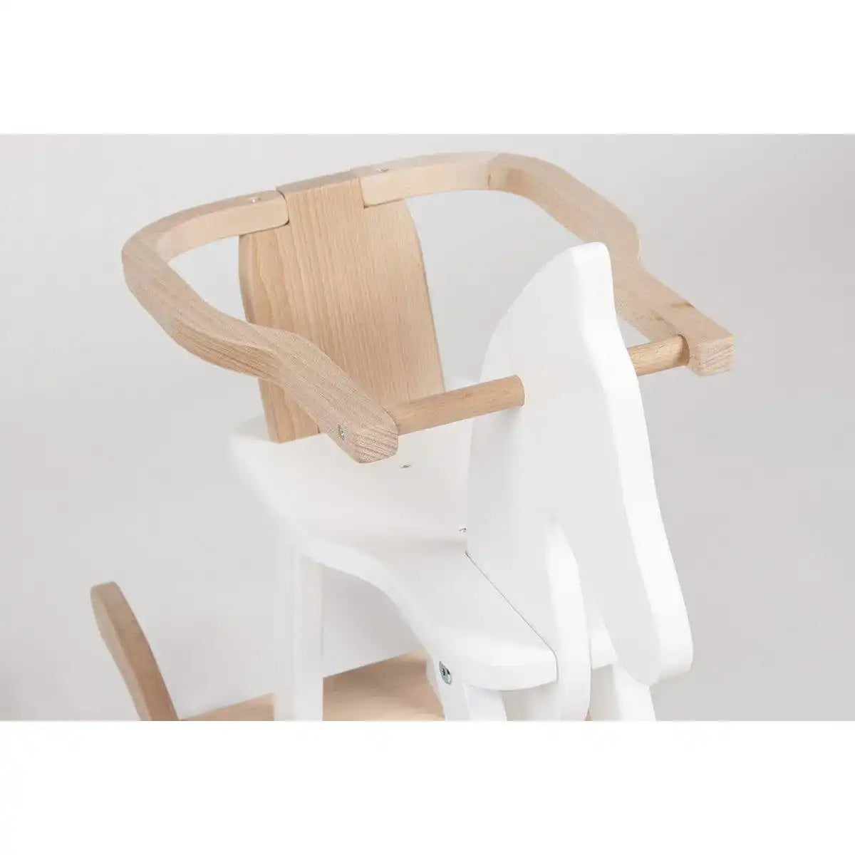 Schaukelpferd 'Pinolino' mit Ring, weiß/natur - HomeDesign Knaus