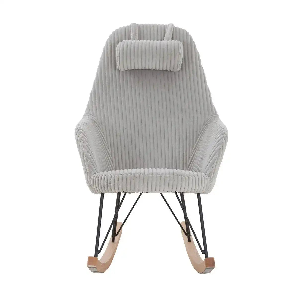 Schaukelstuhl Grau Texturstoff - HomeDesign Knaus