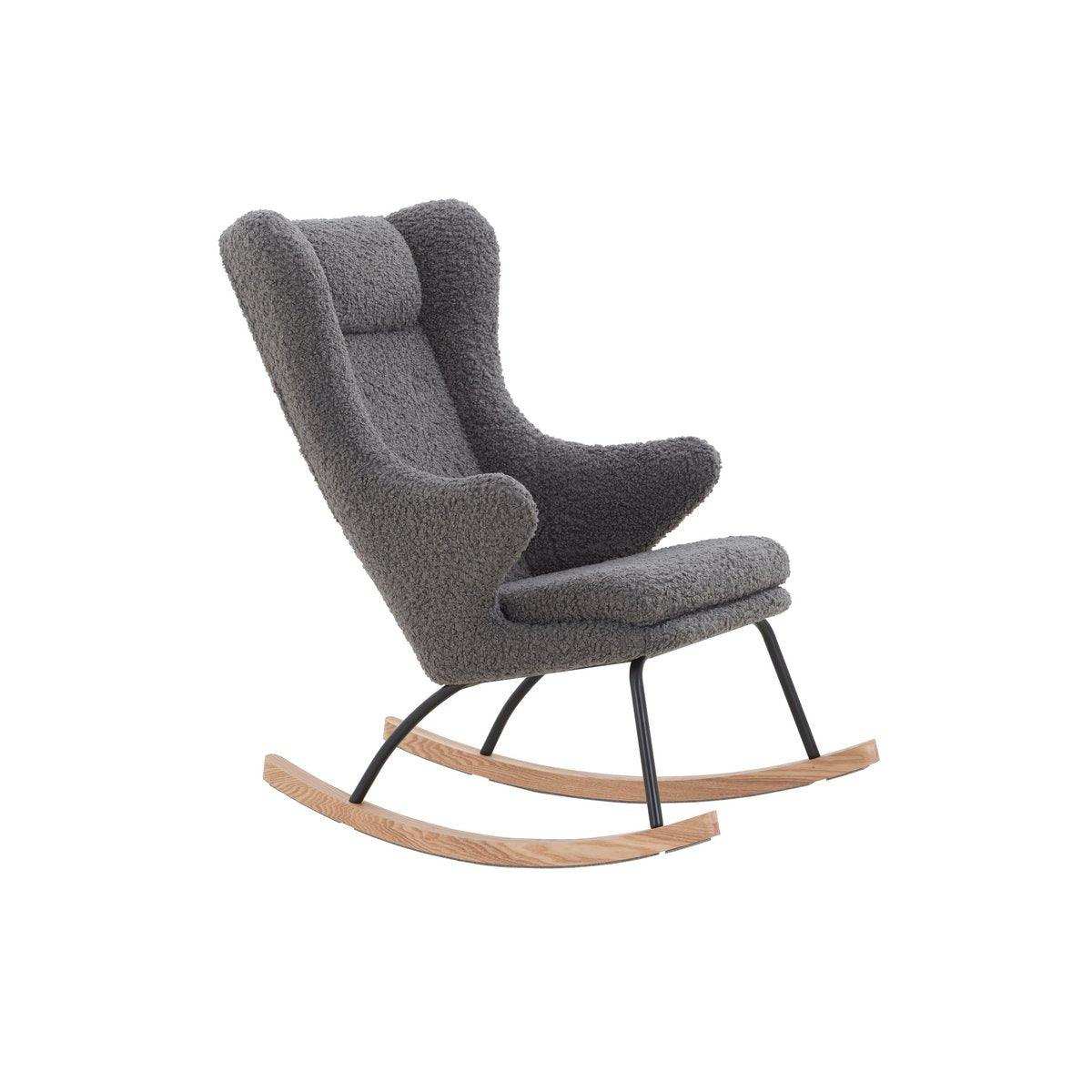 Schaukelstuhl Teddyfell Grau - HomeDesign Knaus