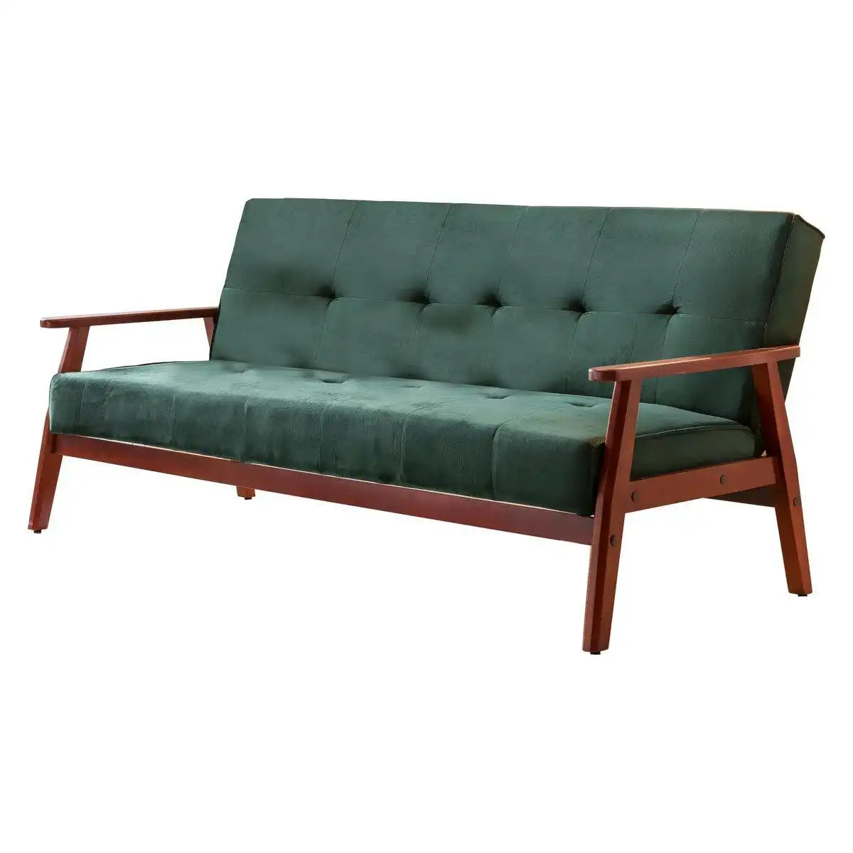 Schlafsofa skandinavisch Samt tannengrün - HomeDesign Knaus