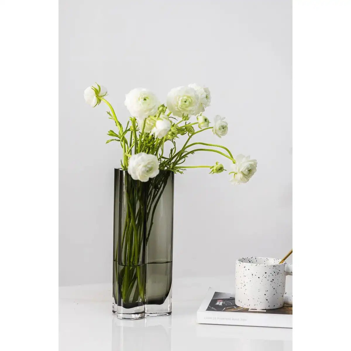 Schlanke Vase im modernen Design, inspiriert von CORAL + Aalto, COR26GR - HomeDesign Knaus