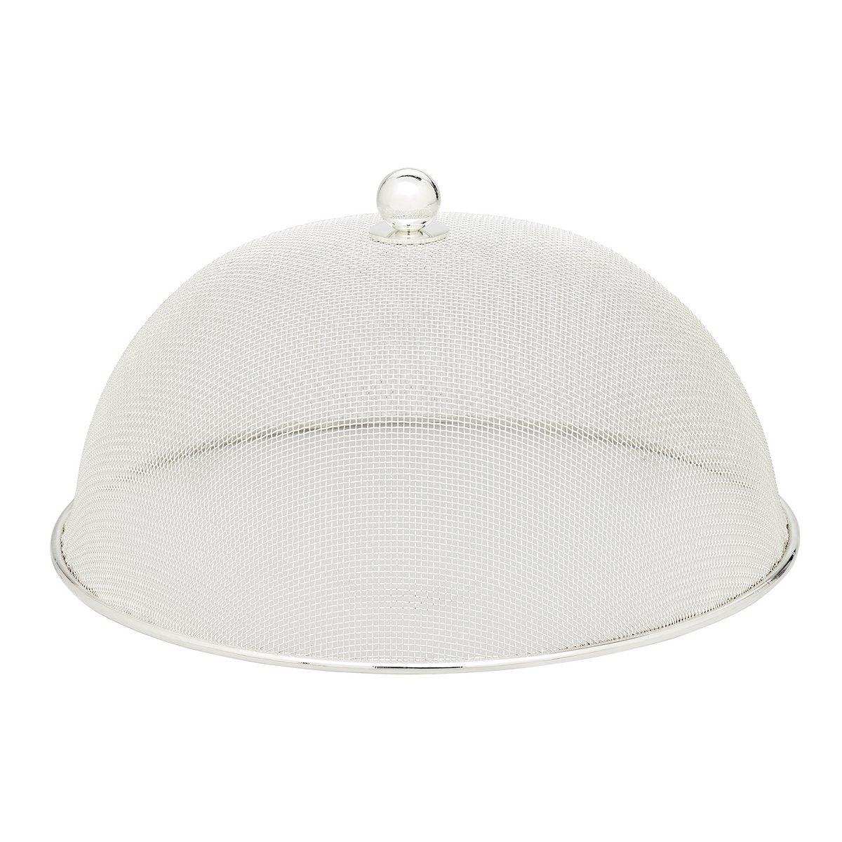 Schutzhaube Classic (ø 30 cm, H 16 cm), edel versilbert, anlaufgeschützt, Speiseschirm Fliegenhaube - HomeDesign Knaus