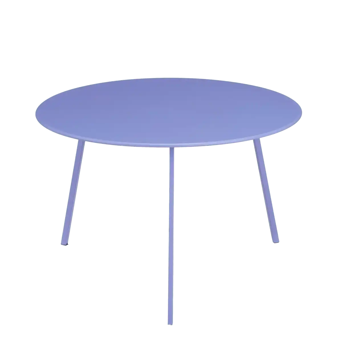 Seattle Outdoor-Beistelltisch – H38 x Ø58 cm – Metall – Lila - HomeDesign Knaus