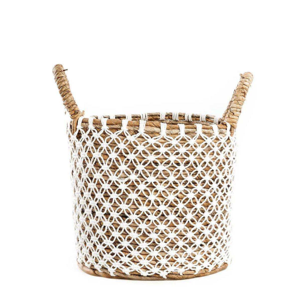 Seegras NaturMakramee Korb Aufbewahrungskorb - HomeDesign Knaus