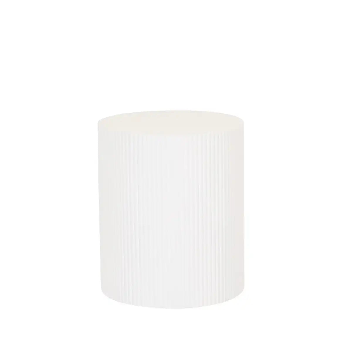 Seitentabelle - Zylinder - MDF - Weiß - 39 x 45 cm - HomeDesign Knaus