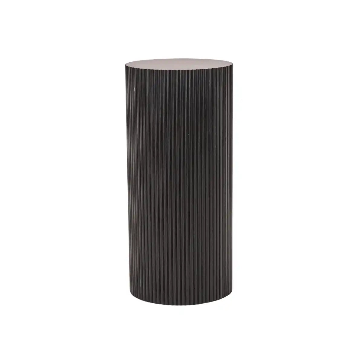Seitentisch / Säule Zylinder - MDF - Schwarz -30x65 cm - HomeDesign Knaus