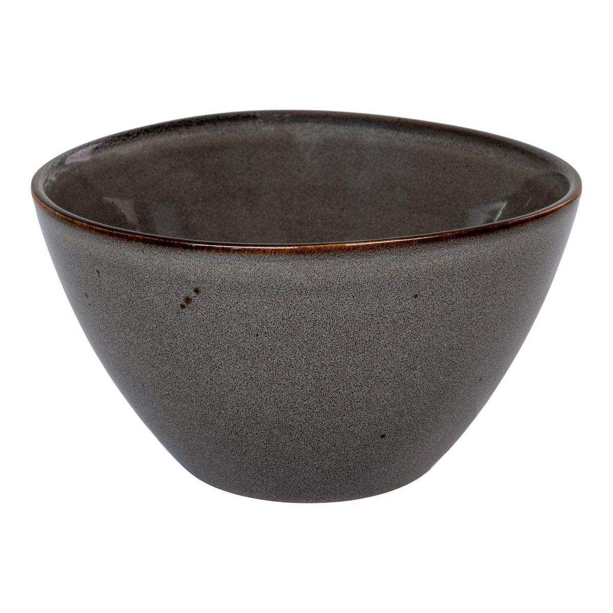 Selma Bowl - Schüssel, Keramik, grau/braun, ø15x9 cm, 4er-Set - HomeDesign Knaus