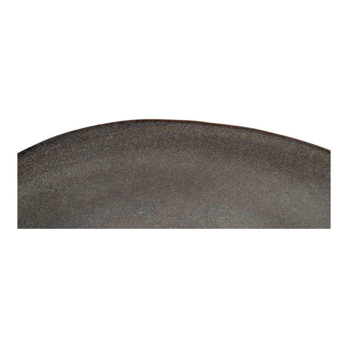 Selma Lunch Plate - Lunchteller, Keramik, grau/braun, ø21 cm, 4er-Set - HomeDesign Knaus