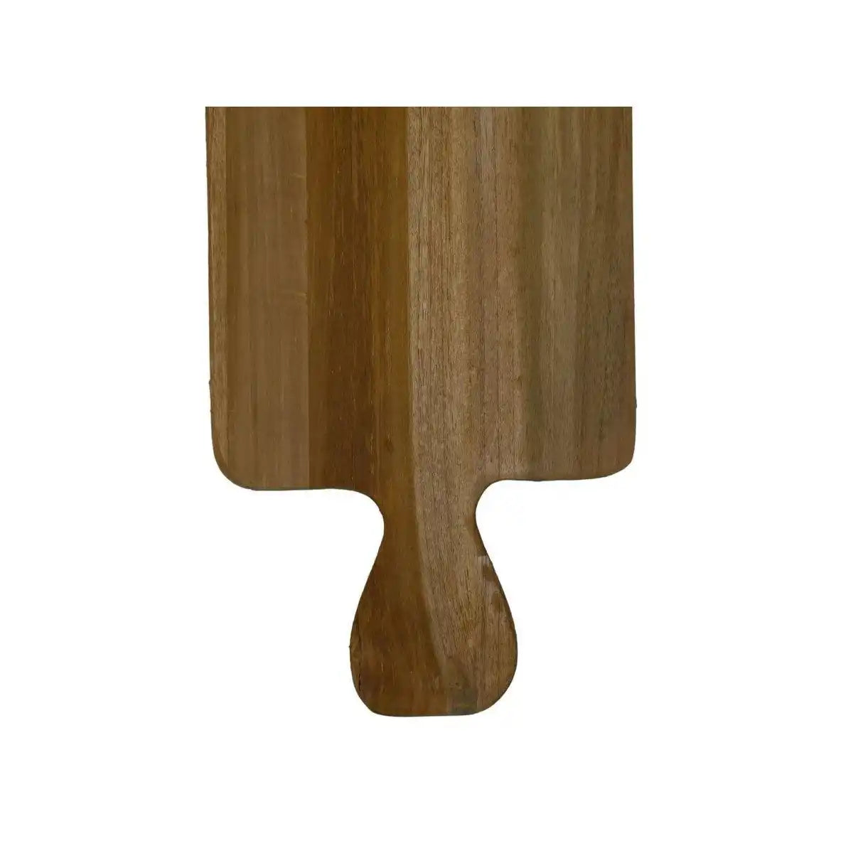 Servier- & Schneidebrett aus Teakholz – natürliches Design, 60 x 20 cm - HomeDesign Knaus