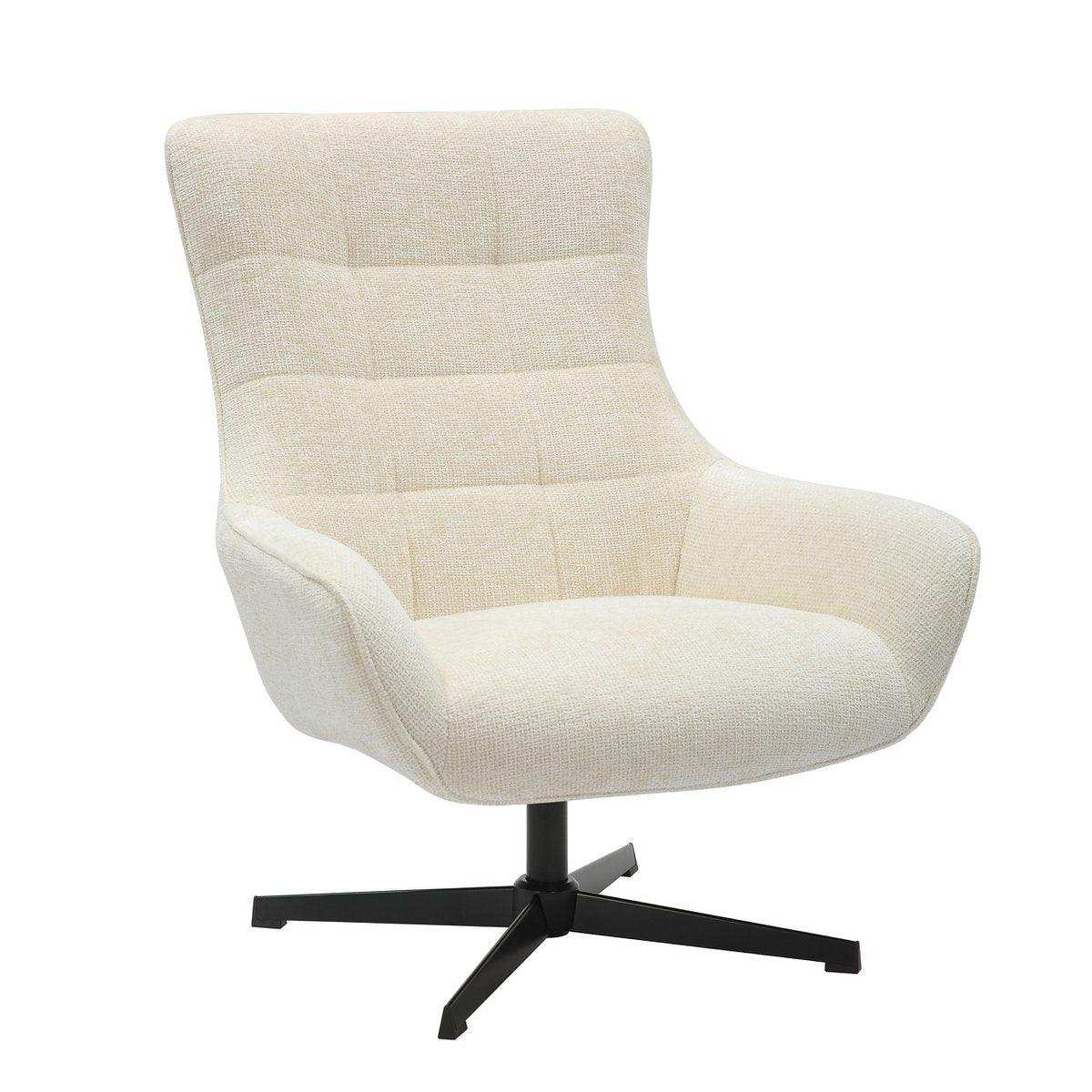 Sessel Chenillestoff Beige - HomeDesign Knaus