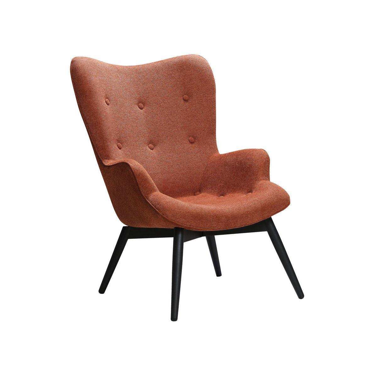 Sessel Kupfer Strukturstoff - HomeDesign Knaus