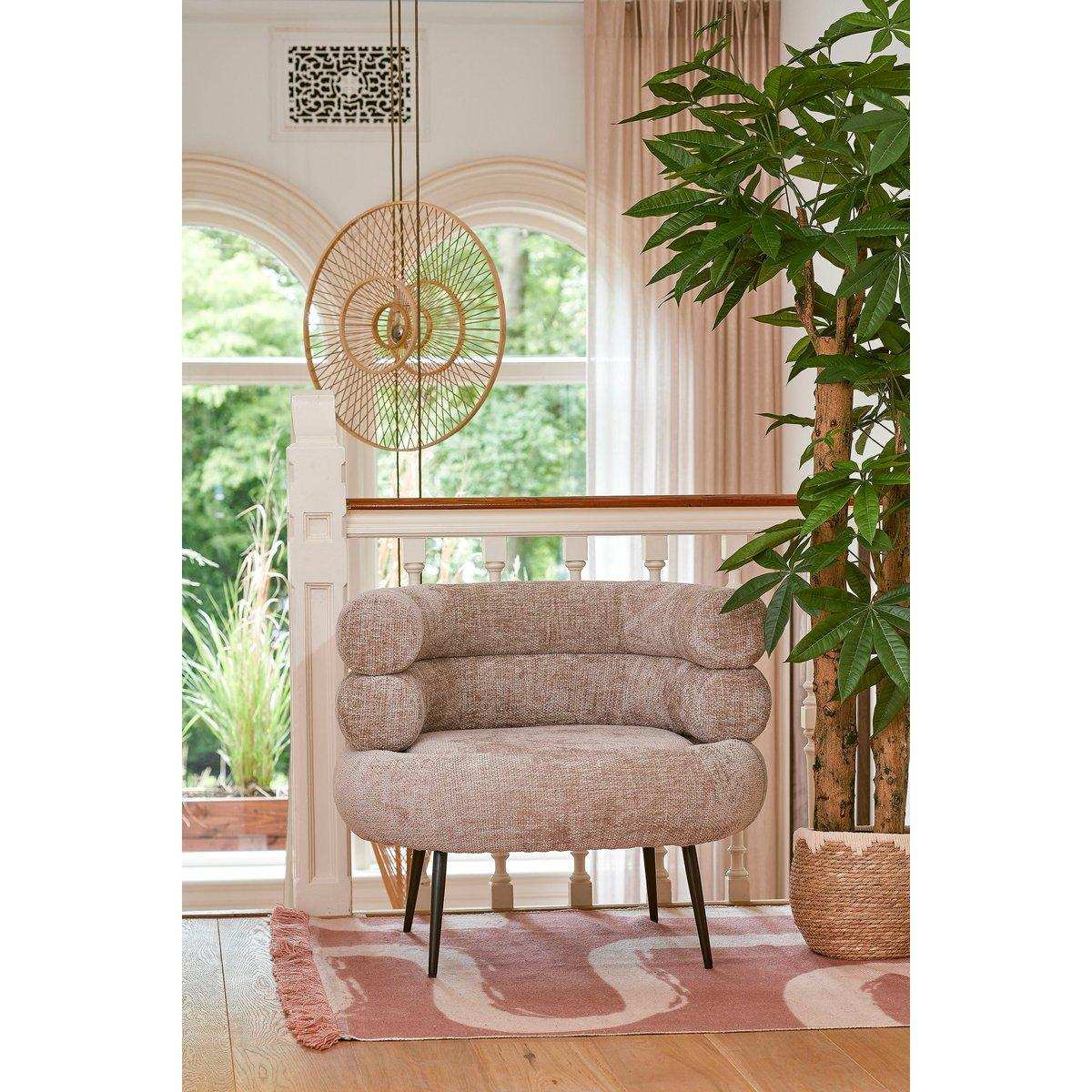 Sessel – L74 x B80 x H69 cm – Hellgrau - HomeDesign Knaus