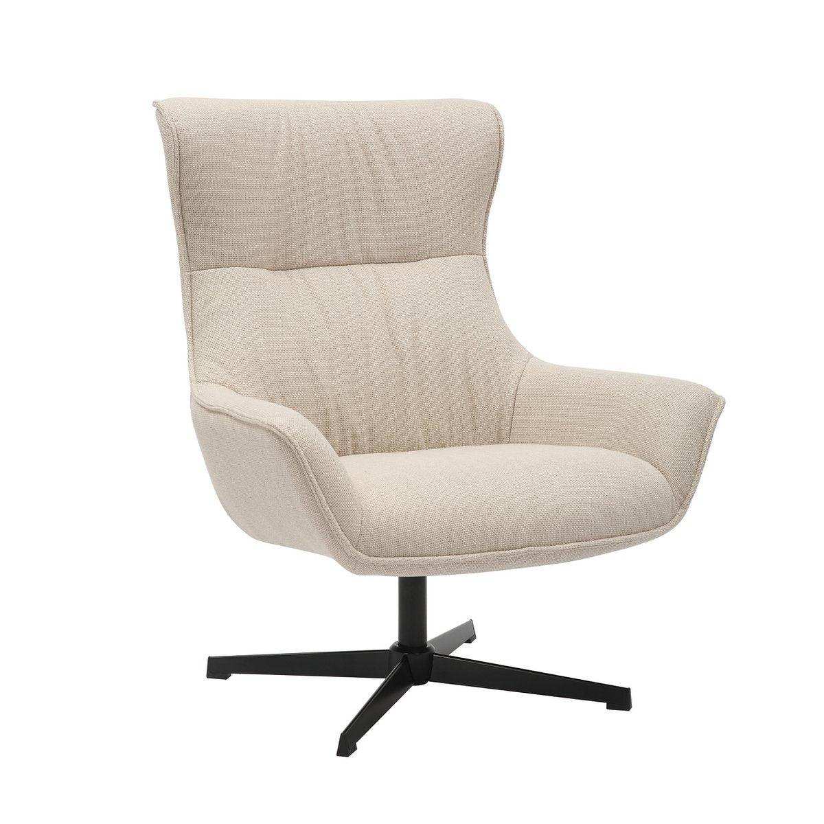 Sessel Strukturstoff Beige - HomeDesign Knaus