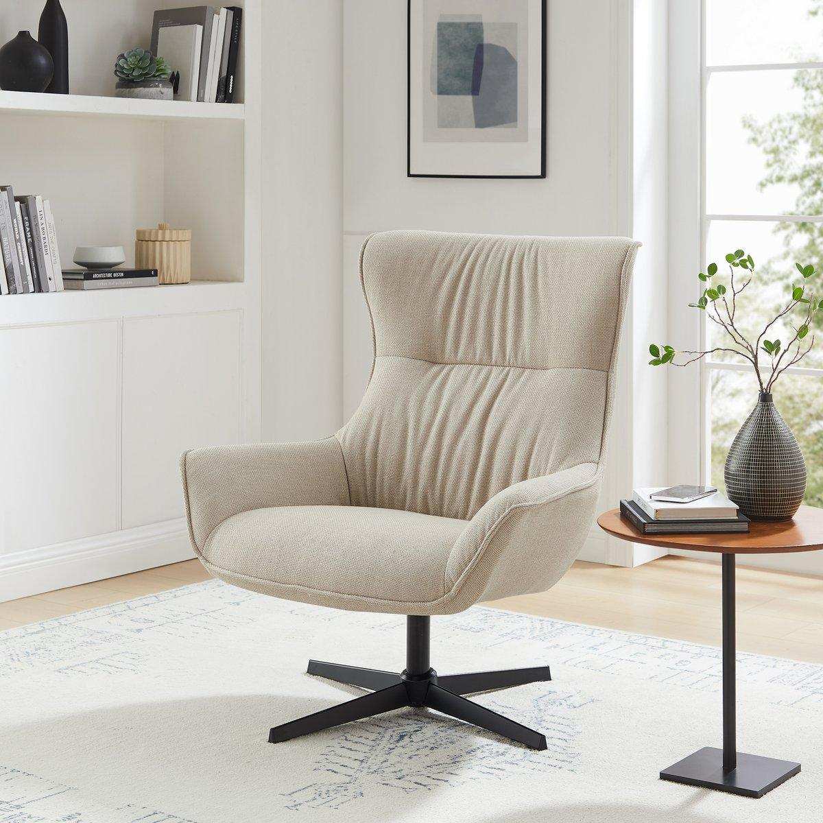 Sessel Strukturstoff Beige - HomeDesign Knaus