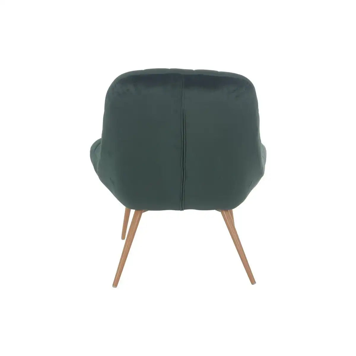 Sessel XXL Samt grün Metall Holzoptik - HomeDesign Knaus