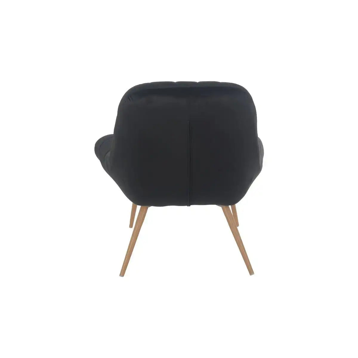 Sessel XXL Samt schwarz Metall Holzoptik - HomeDesign Knaus