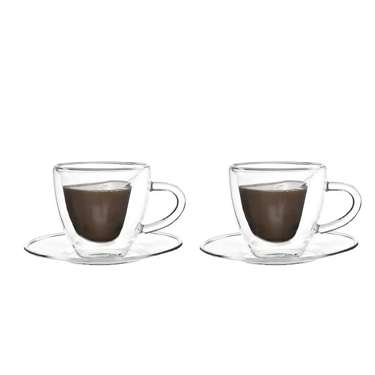 SET 2 DOPPELWANDKAFFEEBECHER 150ML HERZKAFFEE - HomeDesign Knaus