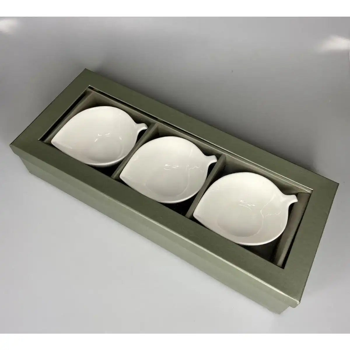 SET MIT 3 APERITIF CUPS LEAF TRAY - HomeDesign Knaus