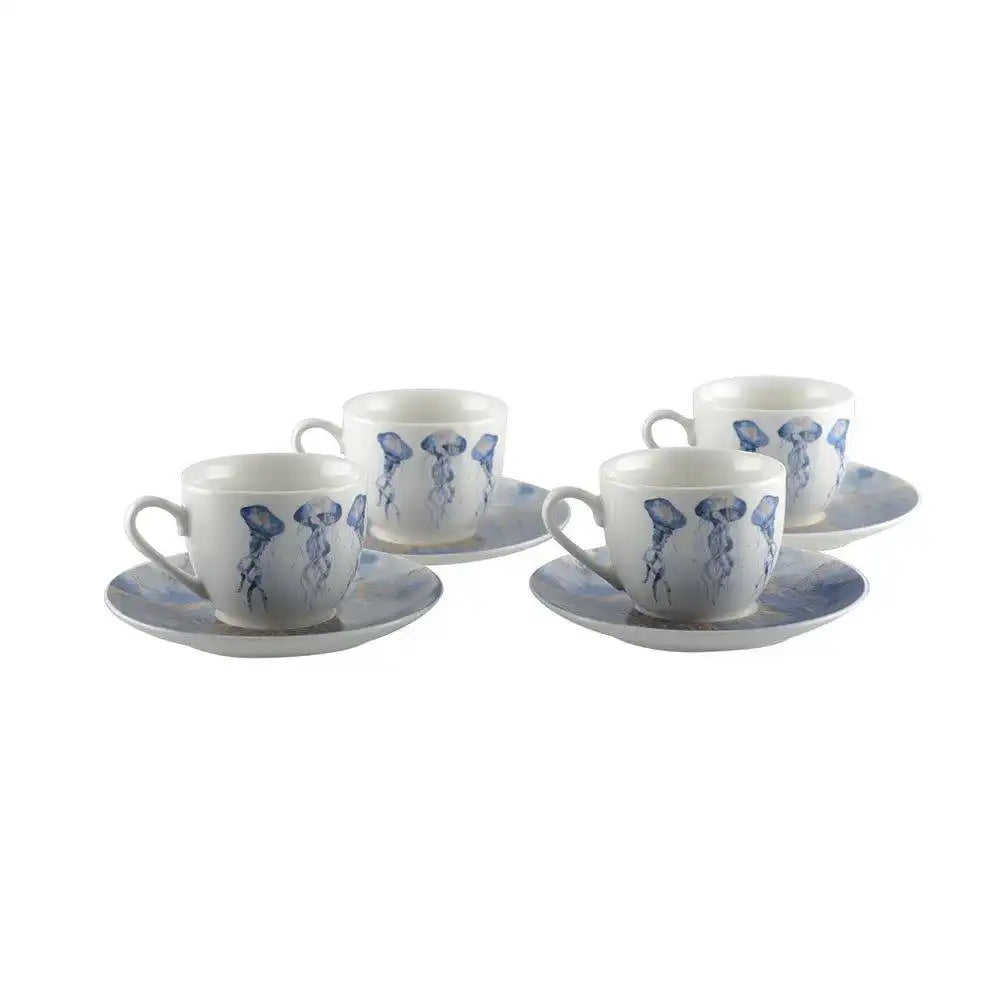 Set von 4 Cafébechern mit Tassen Meduse - HomeDesign Knaus