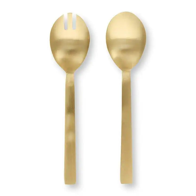 Set/2 Salatbesteck, emailliert, Beerenblau, 25 cm - HomeDesign Knaus
