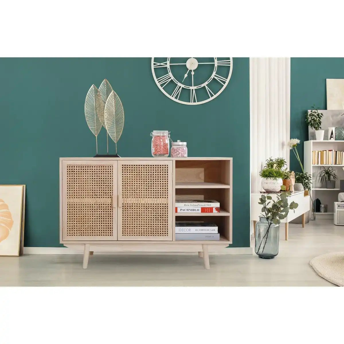 Sideboard 100x36 cm Rattangeflecht - HomeDesign Knaus