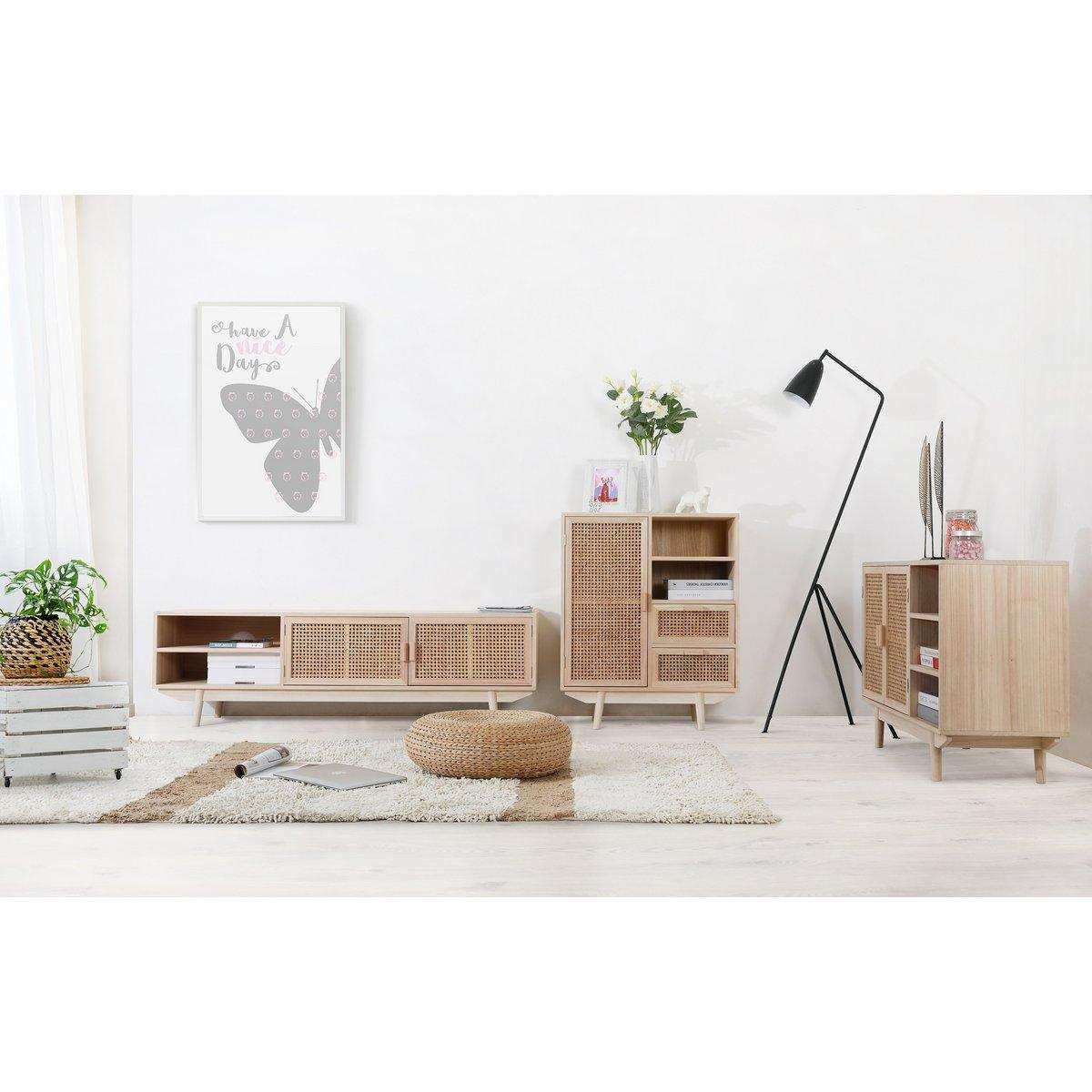 Sideboard 70x36 cm Rattangeflecht - HomeDesign Knaus