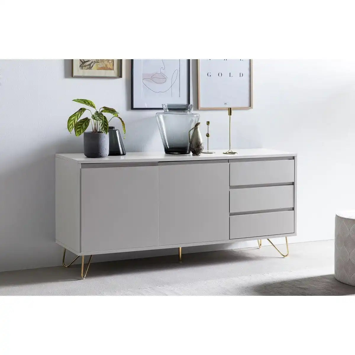 Sideboard mit 2 Türen und 3 Schubladen - HomeDesign Knaus