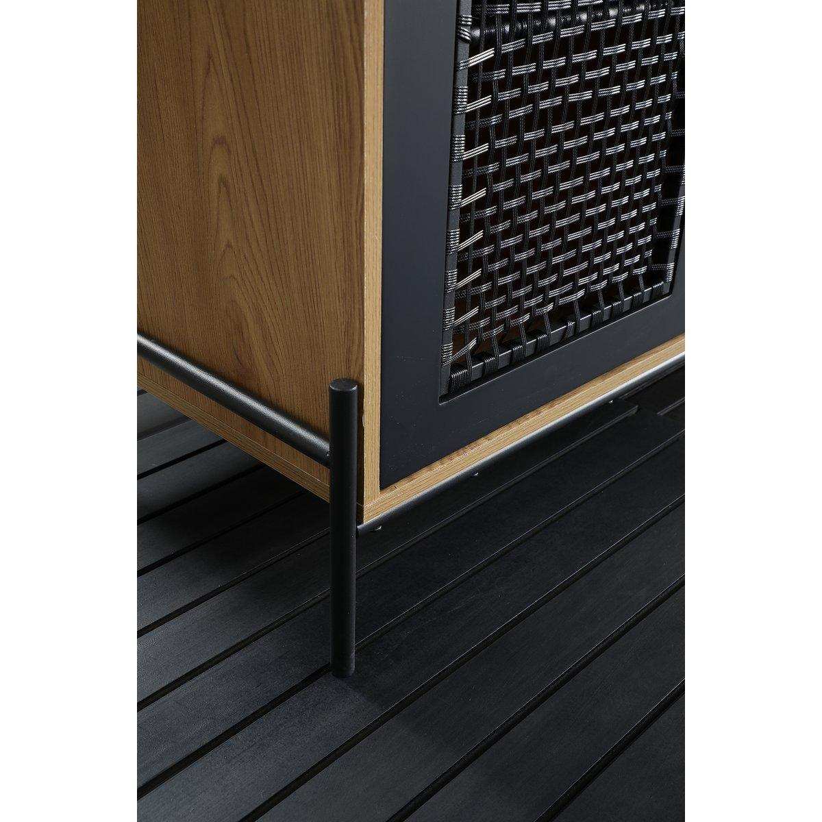 Sideboard Natur/Schwarz - HomeDesign Knaus