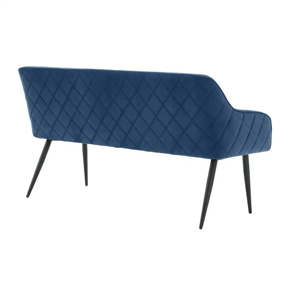 Sitzbank 160 cm Samt Blau - HomeDesign Knaus