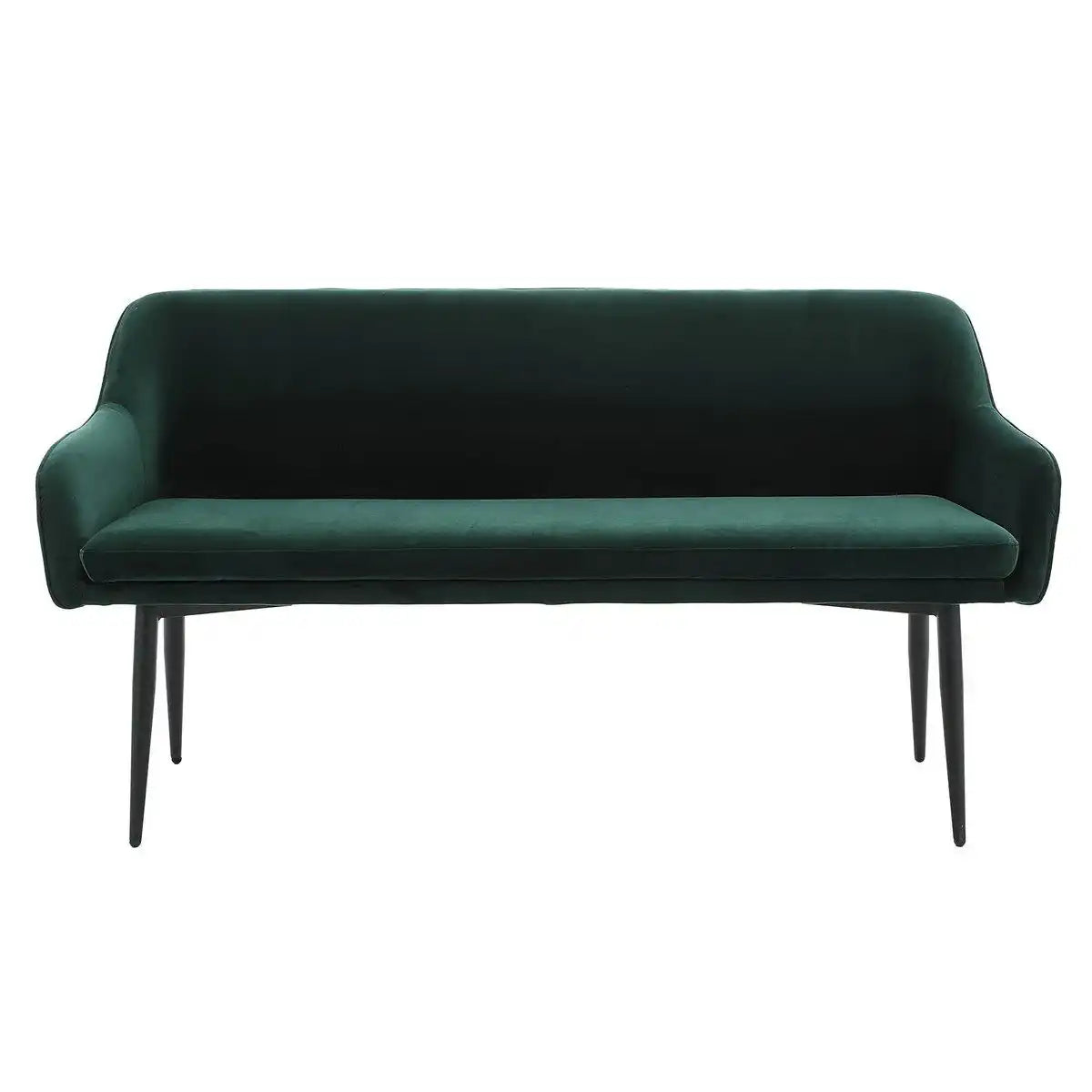 Sitzbank 160 cm Samt Tannengrün - HomeDesign Knaus
