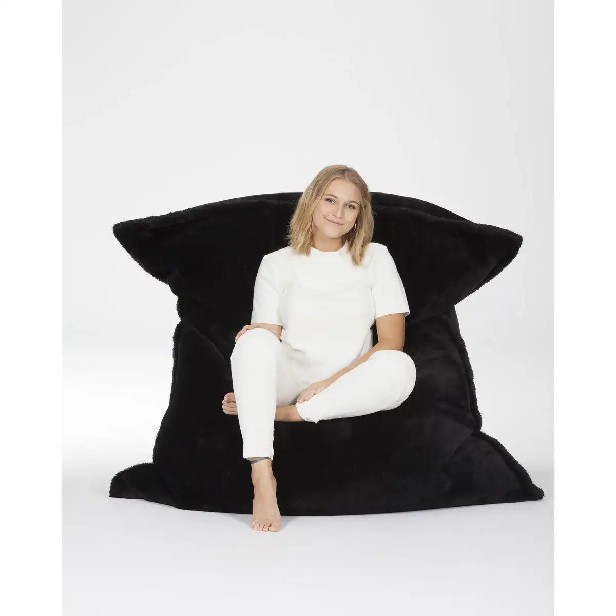 SITZBEUTEL FOURRURE - noir nuit - HomeDesign Knaus