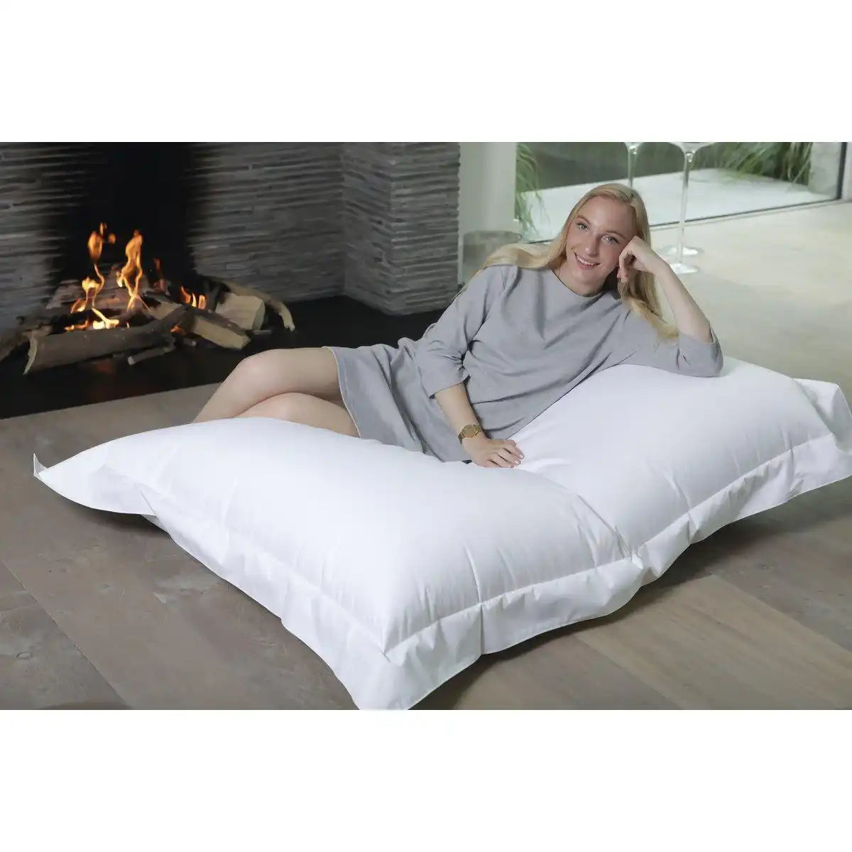 SITZBEUTEL - weiß - HomeDesign Knaus