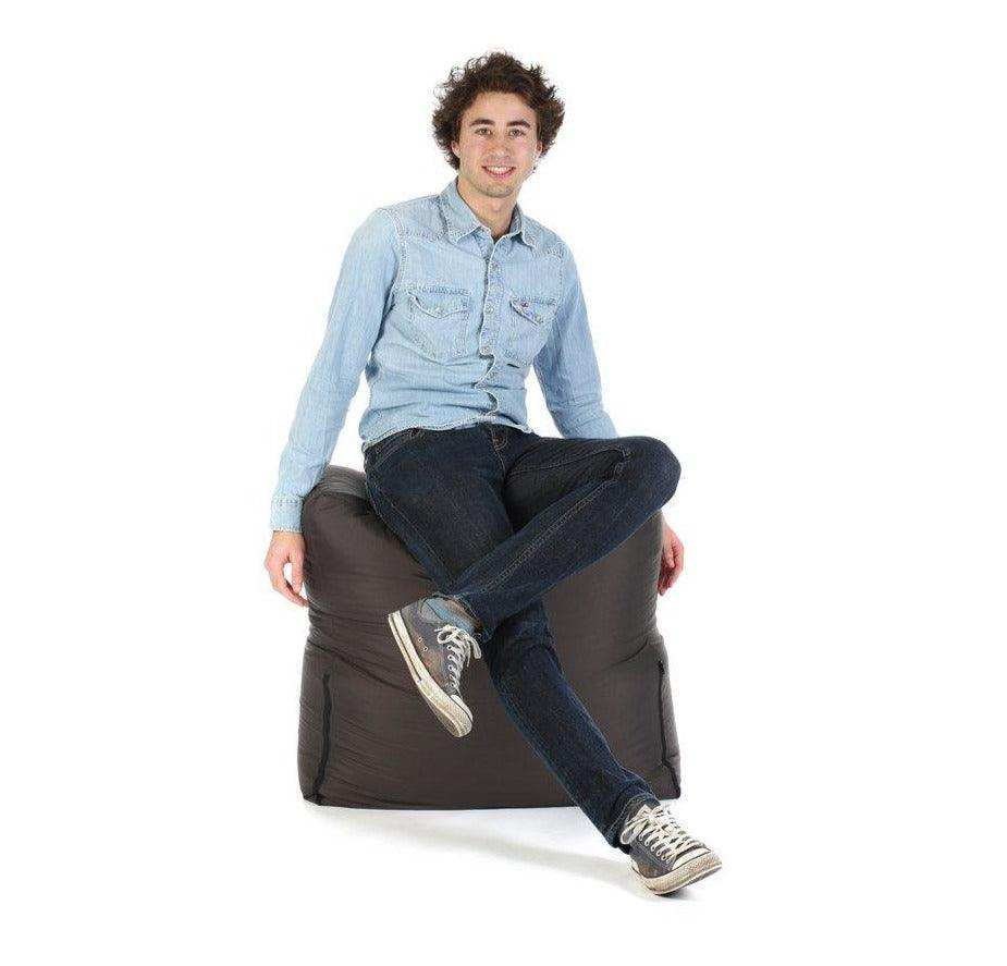Sitzsack Pouf Polyester Rechteck 80 cm - HomeDesign Knaus