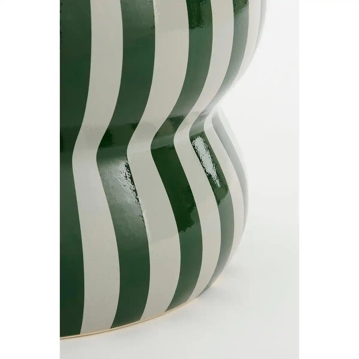 Skipper Beistelltisch – H40 x Ø35 cm – Keramik – Grün - HomeDesign Knaus
