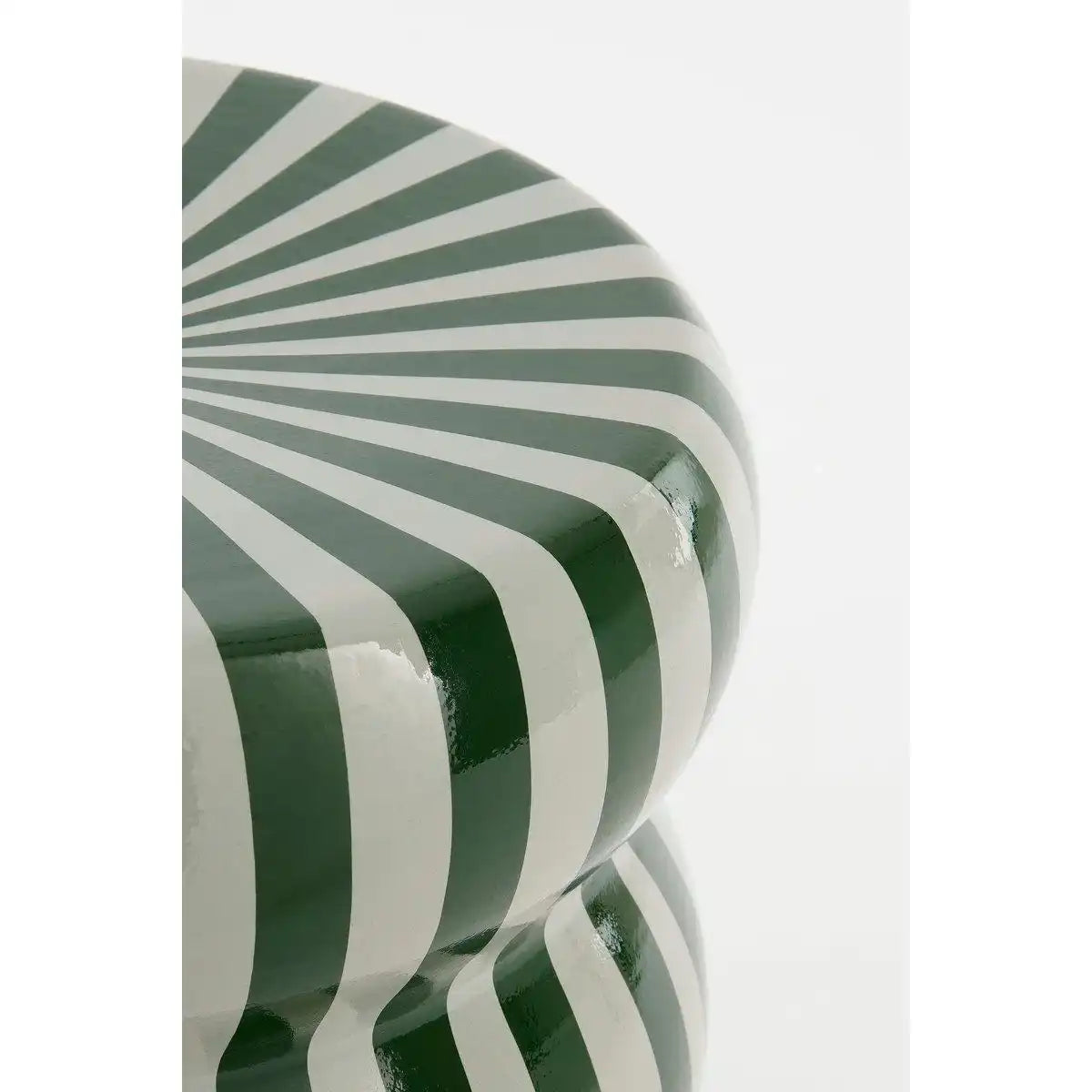 Skipper Beistelltisch – H40 x Ø35 cm – Keramik – Grün - HomeDesign Knaus
