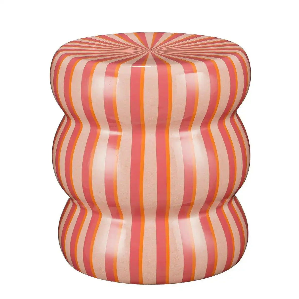 Skipper -Seitentisch - H44 x Ø32 cm - Keramik - Pink, Orange - HomeDesign Knaus