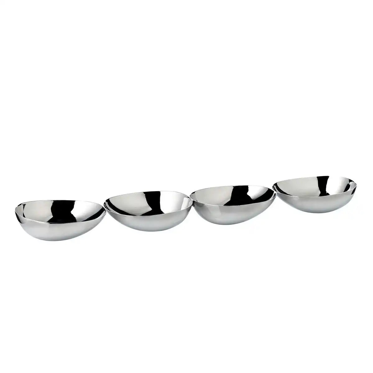 Snackschale 4-Fach Luma (L 38 cm), Edelstahl hochglanzpoliert - HomeDesign Knaus