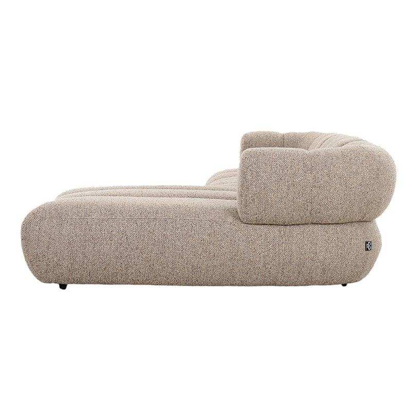 Sofa New York 4-Sitzer (rechte Lounge) Sand Boucle - HomeDesign Knaus