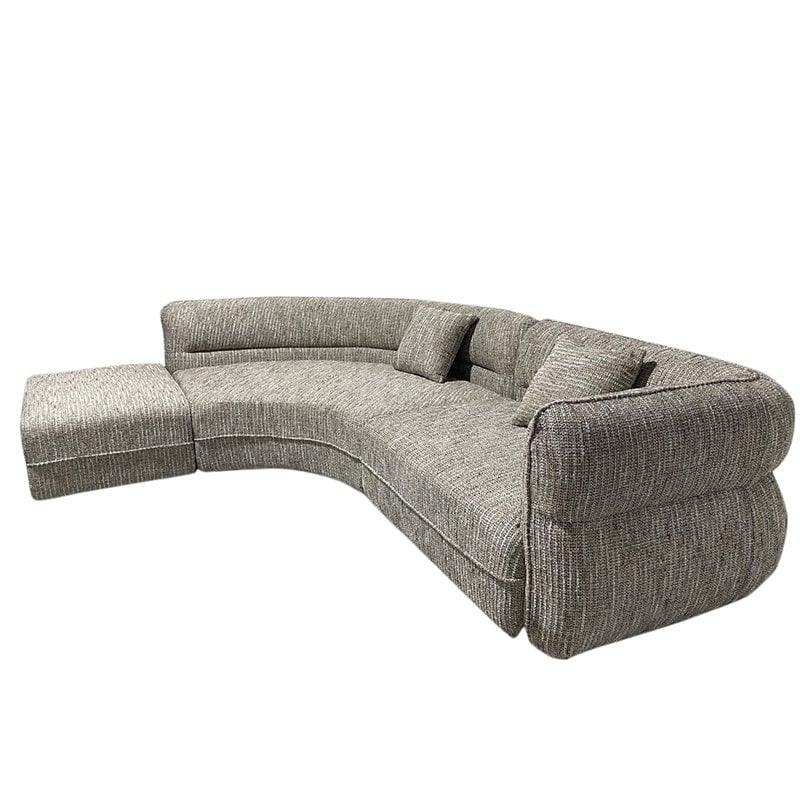 Sofa Rome 4-Sitzer (Links Lounge) + Ottomane Coco - HomeDesign Knaus