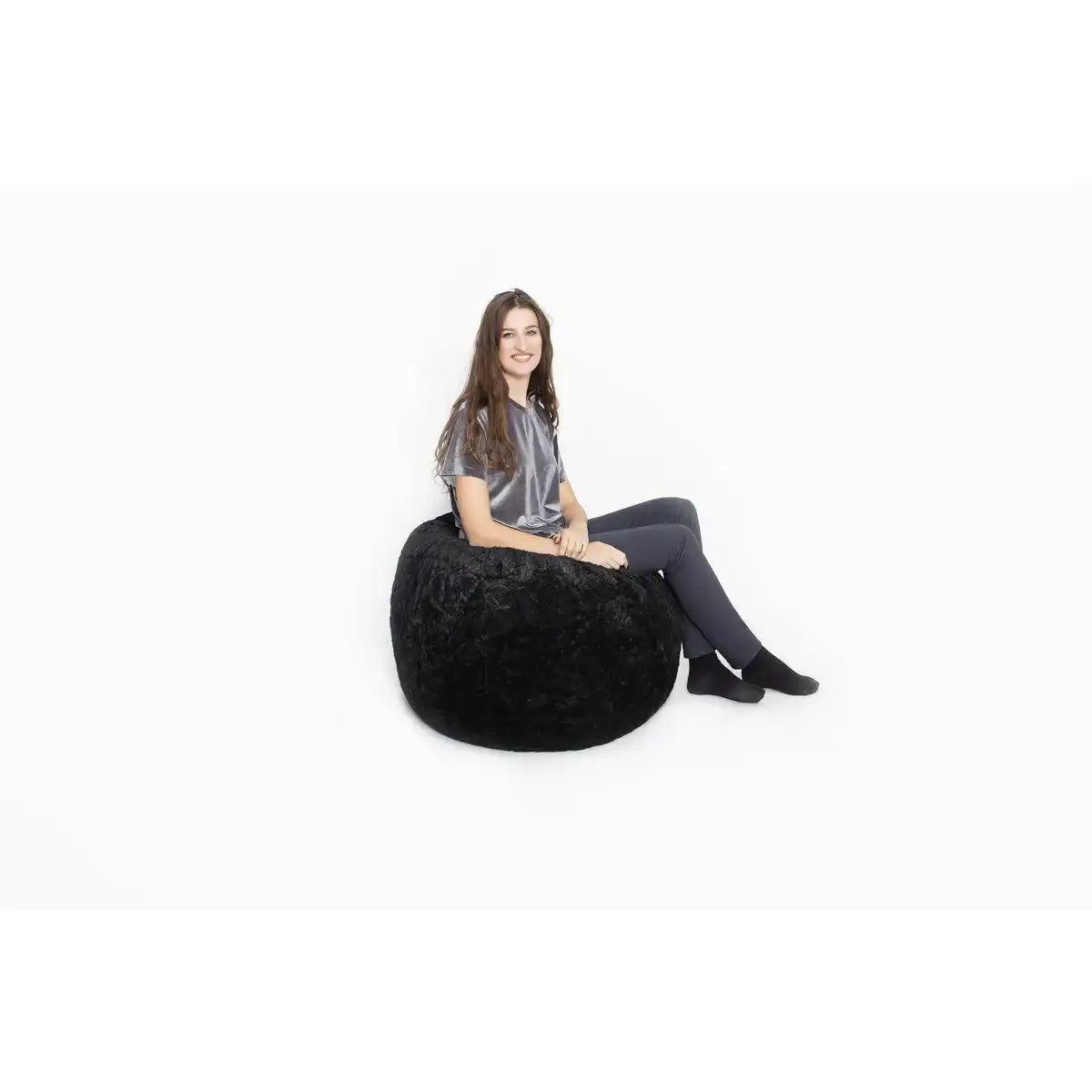 SOFTY EUROPA FLUFFY - SCHWARZ - HomeDesign Knaus