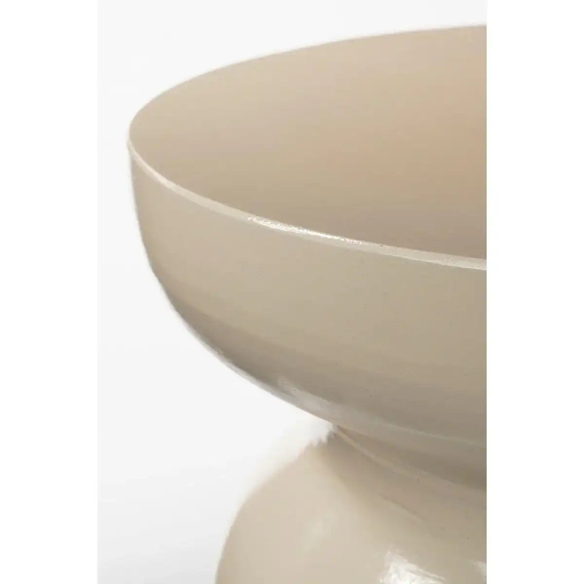 Stage Beistelltisch – H45 x Ø35 cm – Zement – Beige - HomeDesign Knaus