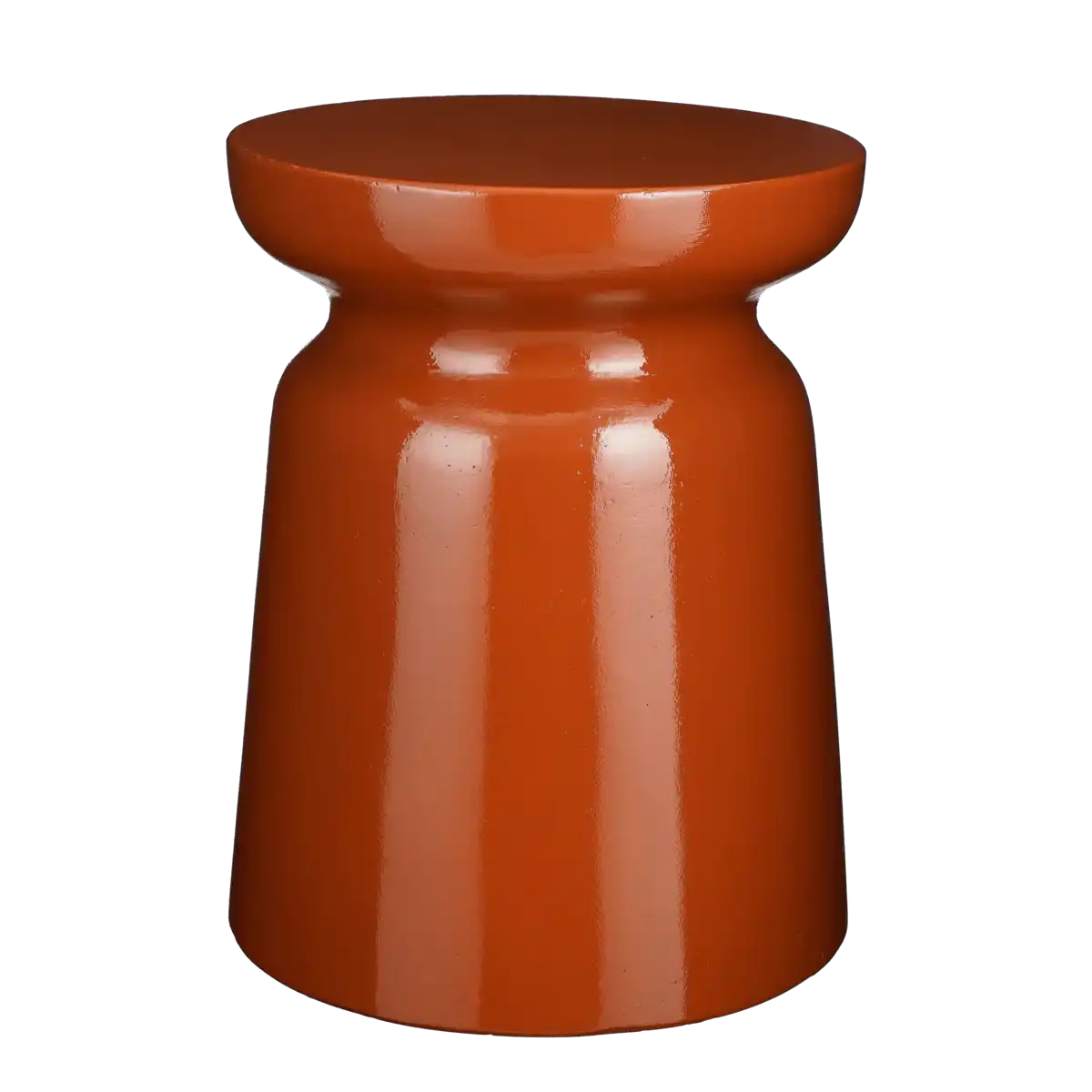 Stage Beistelltisch – H45 x Ø35 cm – Zement – Orange - HomeDesign Knaus